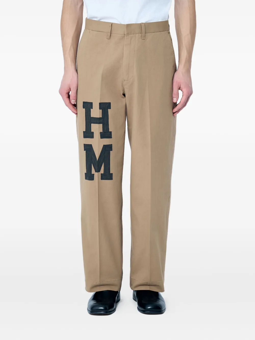 Human Made logo-print trousers Bruin