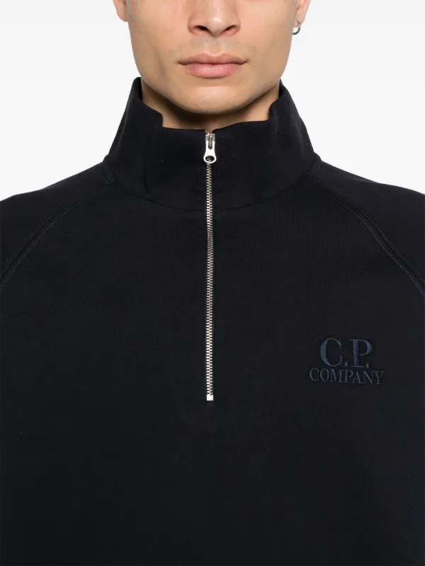 【送料&関税込】C.P. Company Sweatshirts Polo Collar C.P. Company polo-collar Sweatshirt | Blue | FARFETCH VN