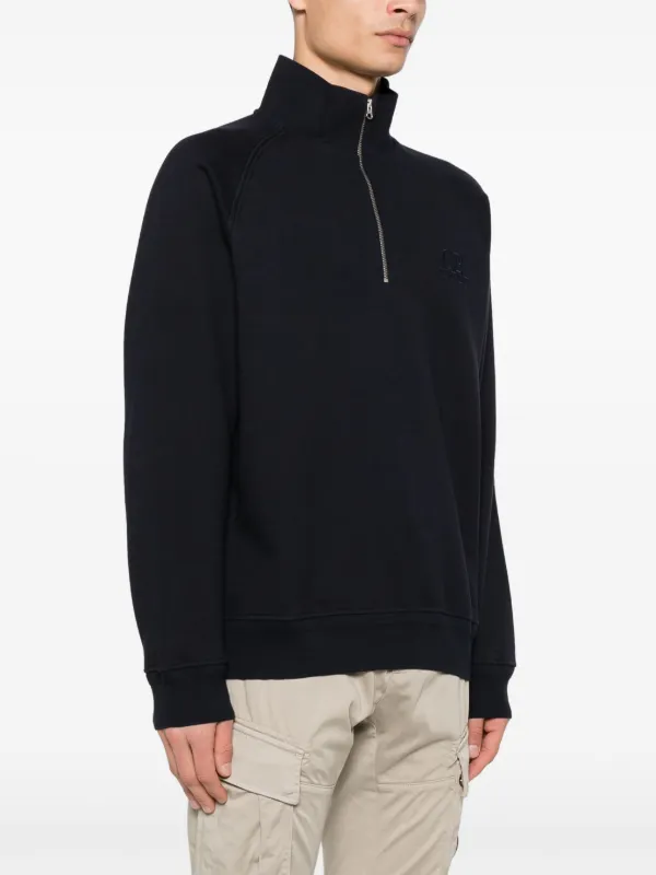 【送料&関税込】C.P. Company Sweatshirts Polo Collar C.P. Company polo-collar Sweatshirt | Blue | FARFETCH VN