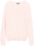 N.Peal Phoebe V-Neck jumper - Pink
