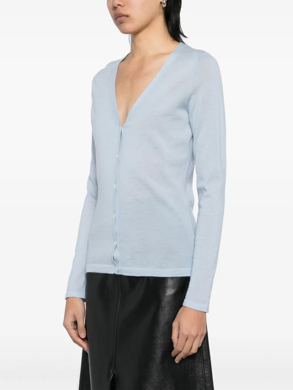 N.Peal Mia vest met V-hals Blauw