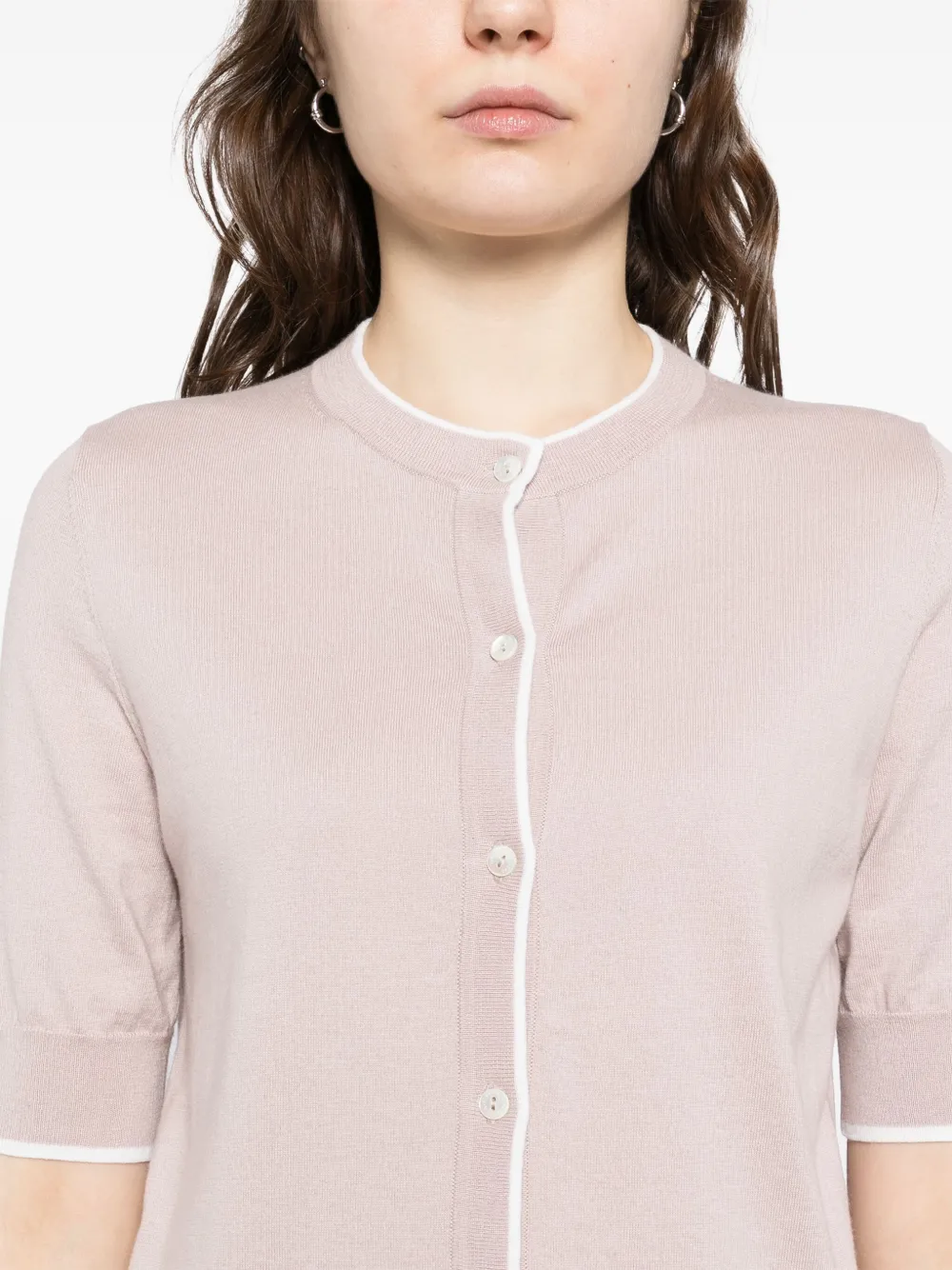 button fastening T-shirt
