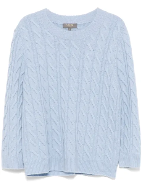 N.Peal Emilia Cable Round Neck jumper