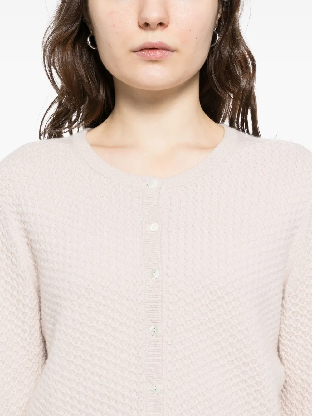 N.Peal Vest met stiksel Roze