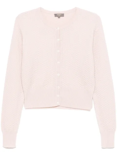 N.Peal tuck stitch cardigan