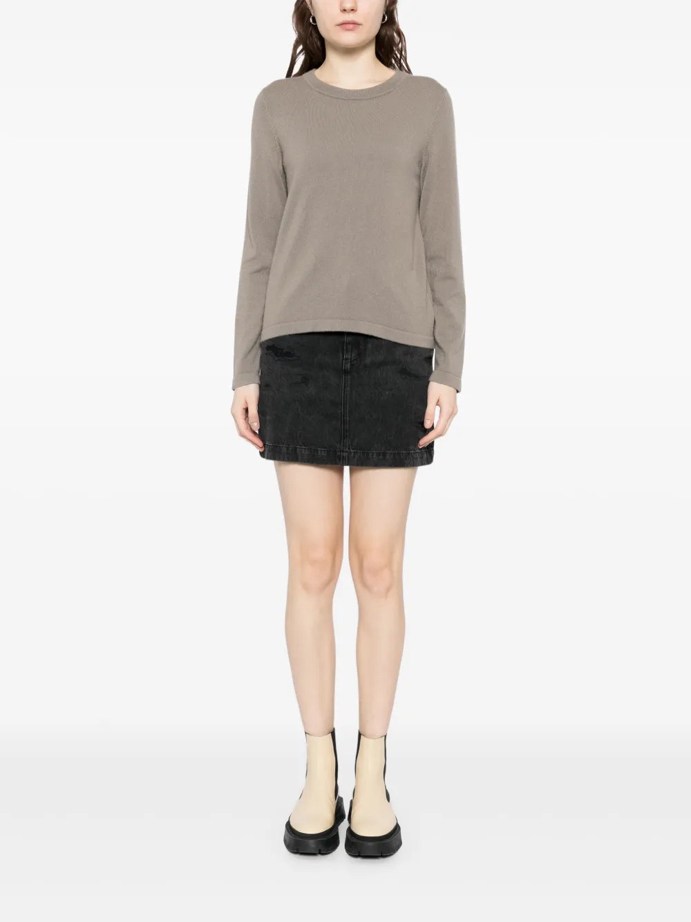 N.Peal Hallie blouse Bruin