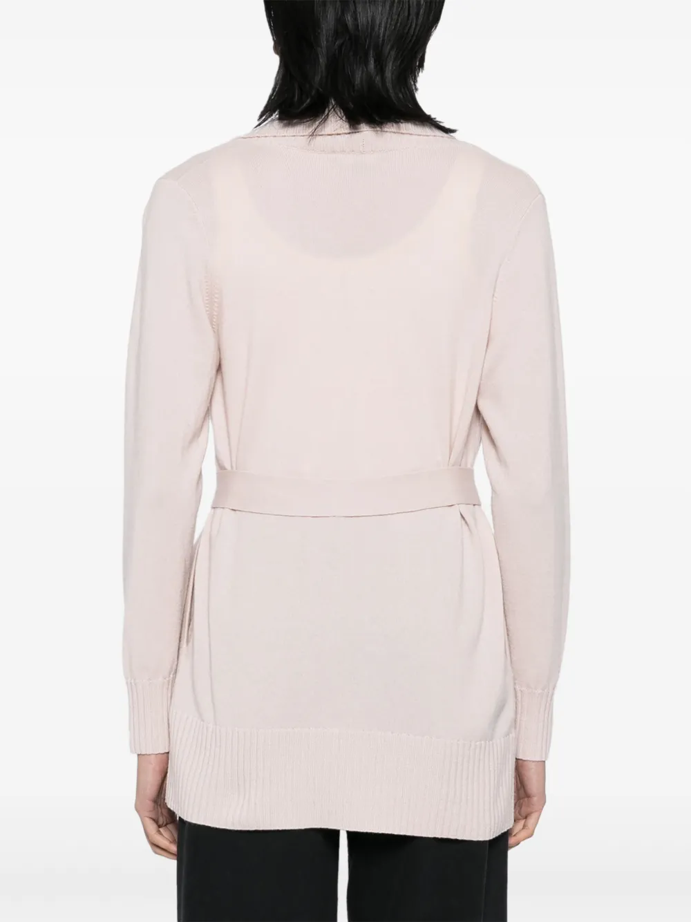 N.Peal Vest met geribbeld plakkaat Roze