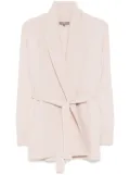 N.Peal rib placket cardigan - Pink