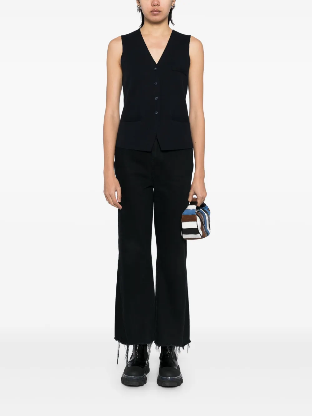N.Peal Mila gilet Blauw