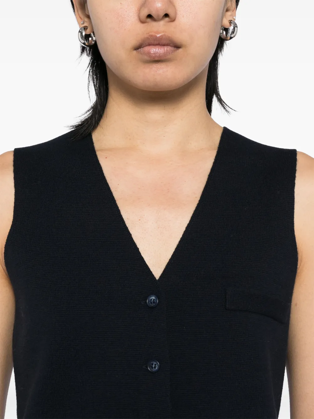 N.Peal Mila gilet Blauw
