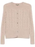 N.Peal Myla Cable cardigan - Neutrals