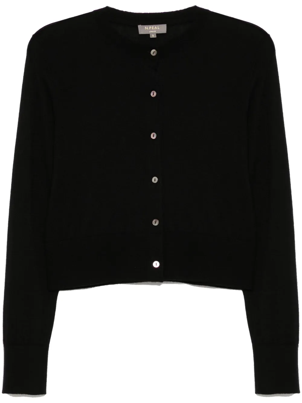 N.Peal top con cuello redondo | negro | Image 1