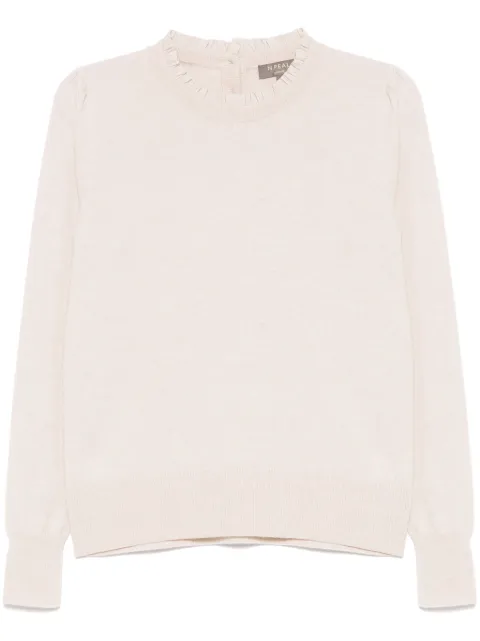 N.Peal suéter Woven Ruffle