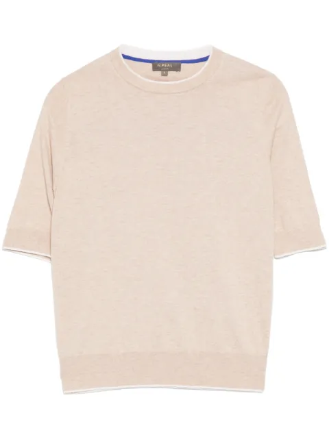 N.Peal playera con cuello redondo