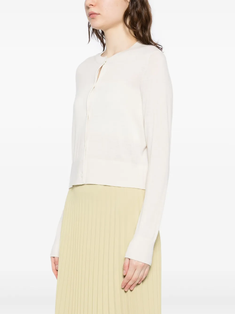 N.Peal Blouse met ronde hals Beige
