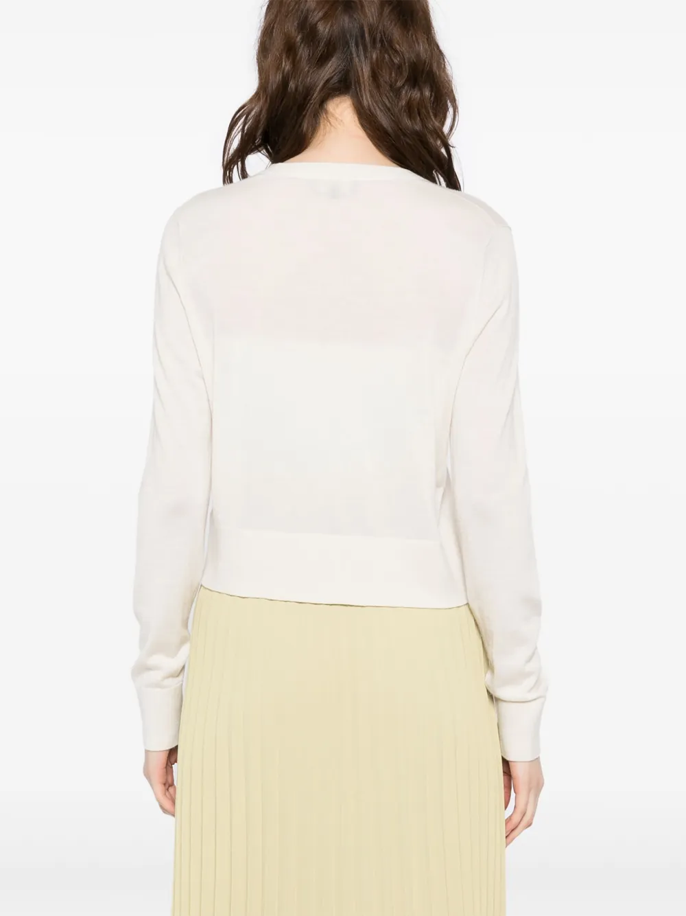 N.Peal Blouse met ronde hals Beige