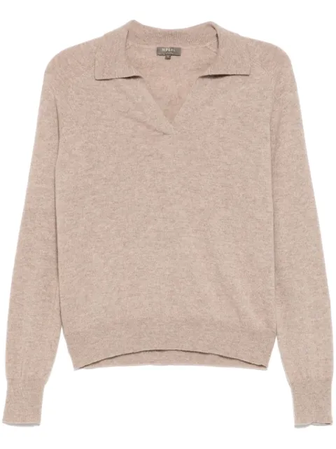 N.Peal long sleeves polo shirt