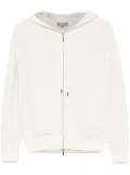 N.Peal double faced hoodie - White