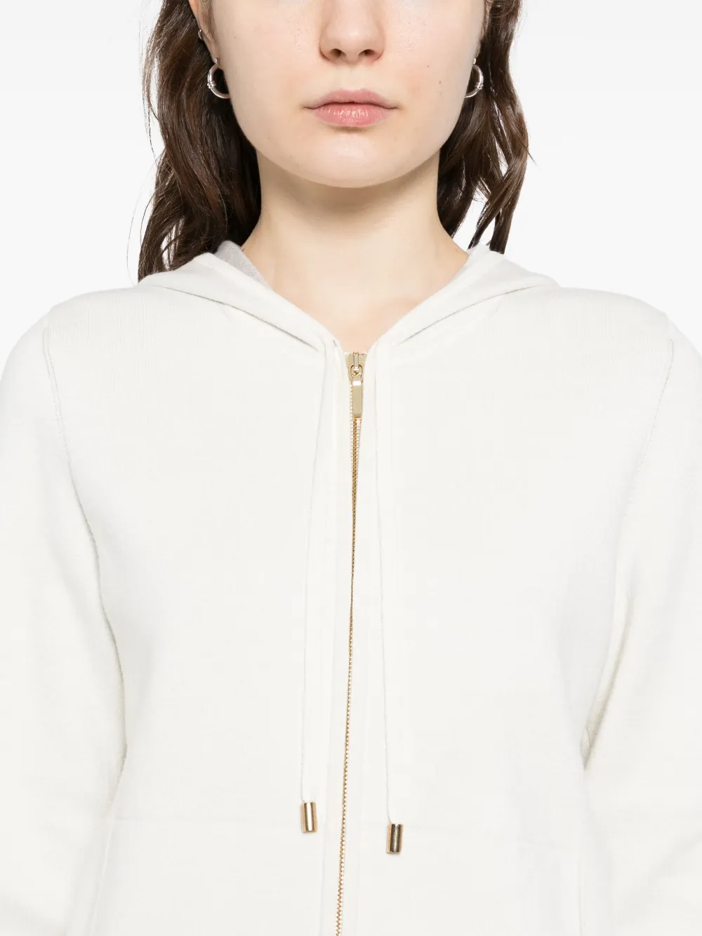 N.Peal Dubbelzijdige hoodie Wit