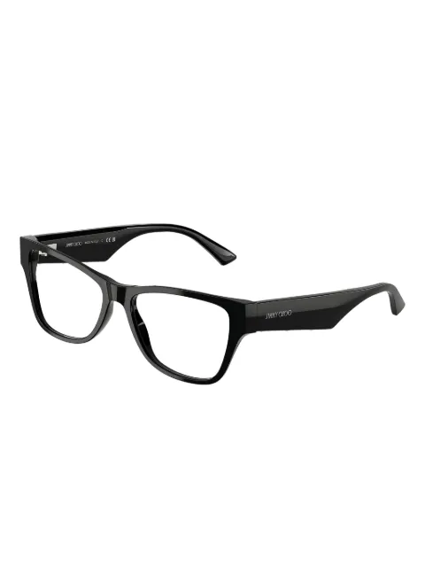 Jimmy Choo Eyewear logo-detail rectangle glasses