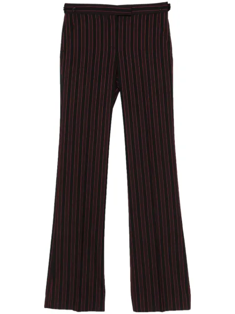 Alexander McQueen pinstriped low-sise trousers