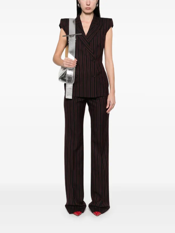 ALEXANDER MCQUEEN Women Straight Pants 830041QJAAC 1000 BLAC