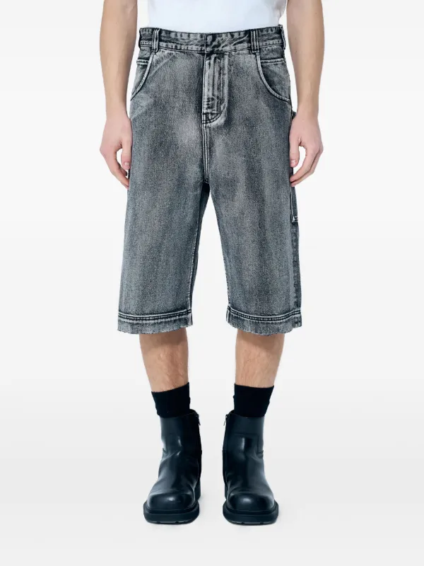ENTIRE STUDIOS Short Jeans Reto | Cinza | FARFETCH BR