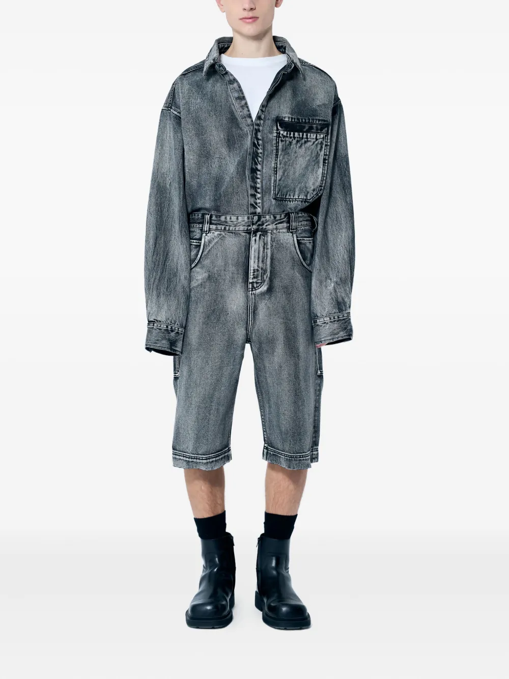 ENTIRE STUDIOS Denim shorts Grijs