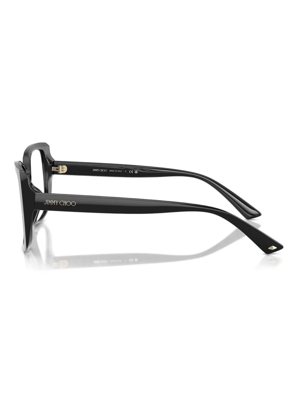 Jimmy Choo Eyewear Bril met vierkant montuur Zwart