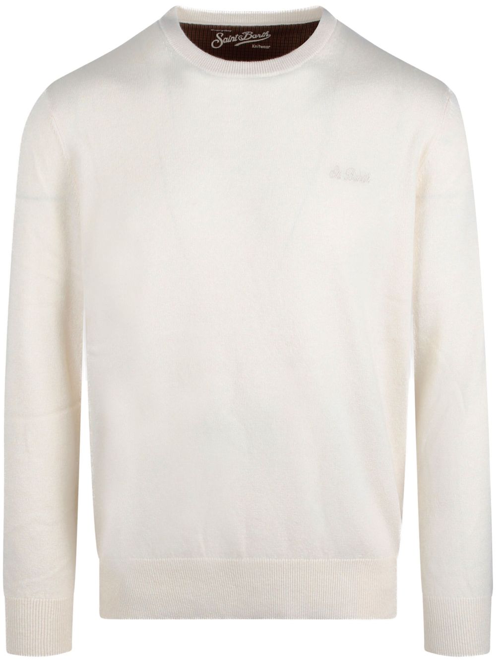 MC2 Saint Barth logo-embroidered sweater - White