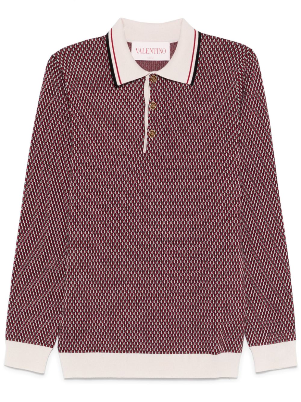 Valentino Garavani knitted polo shirt - Red