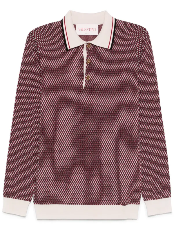 レビュー高評価アイテム特集｜ファッション通販 ポロシャツ ニット Garavani Valentino | JP FARFETCH | レッド トップス