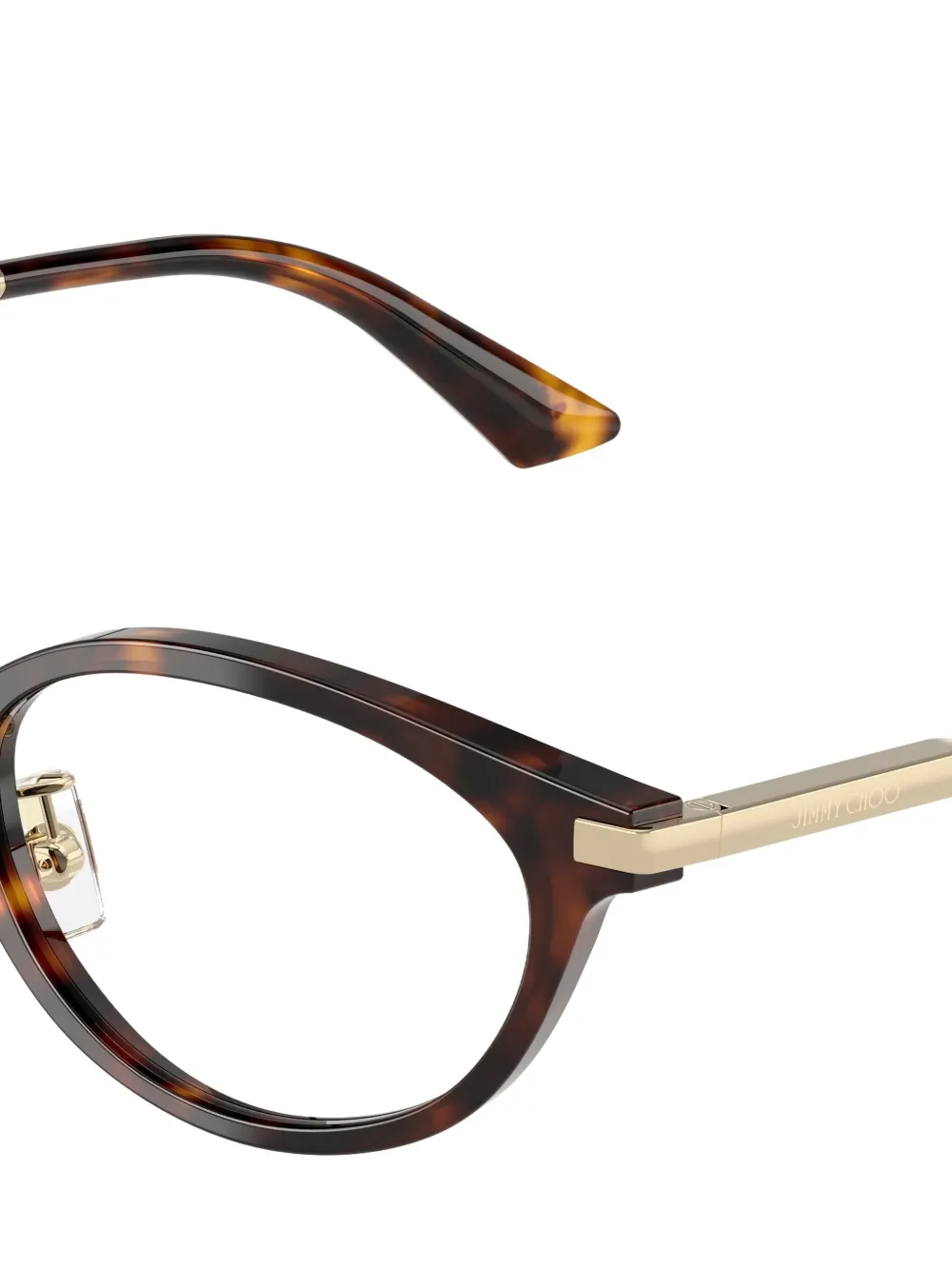 Jimmy Choo Eyewear Bril met rond montuur Goud
