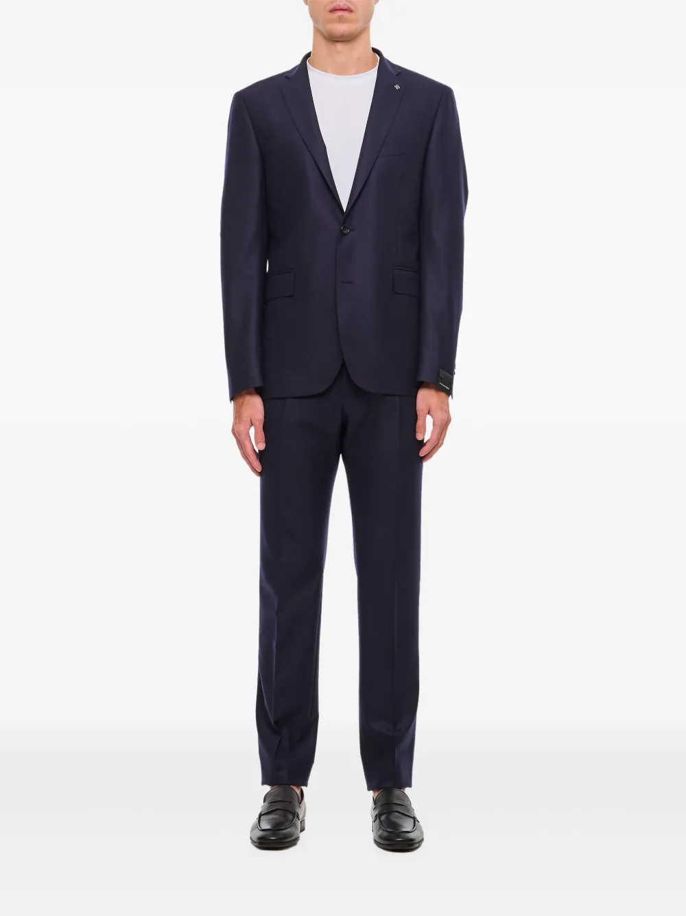 Shop Tagliatore Single-breasted Suit In Blue