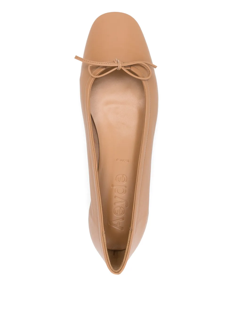 Aeyde Delfina ballerina's Beige