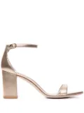 Stuart Weitzman 75mm Nudistarc sandals - Gold
