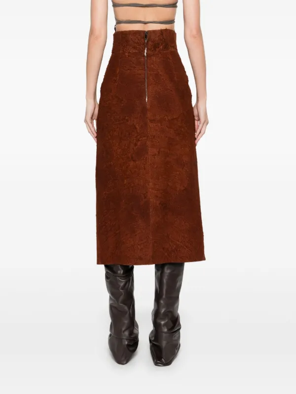 スカート ALEXANDER MCQUEEN Woman Skirt Beige 810755 QHAB6 7059 Alexander Mcqueen Skirt - Brown - Women | 810755QHAB67059