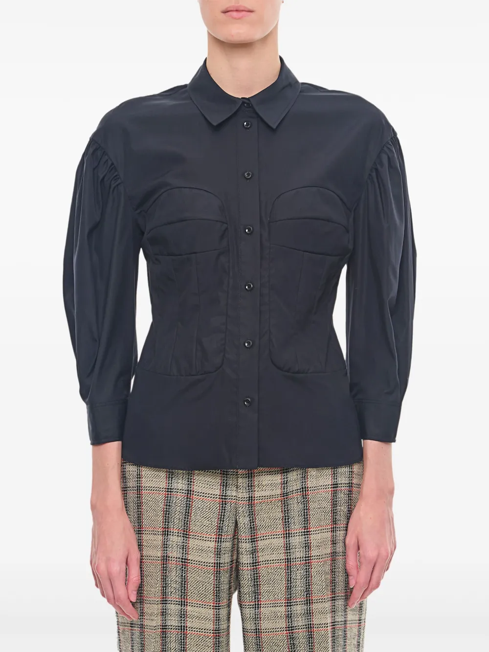 corset-style shirt