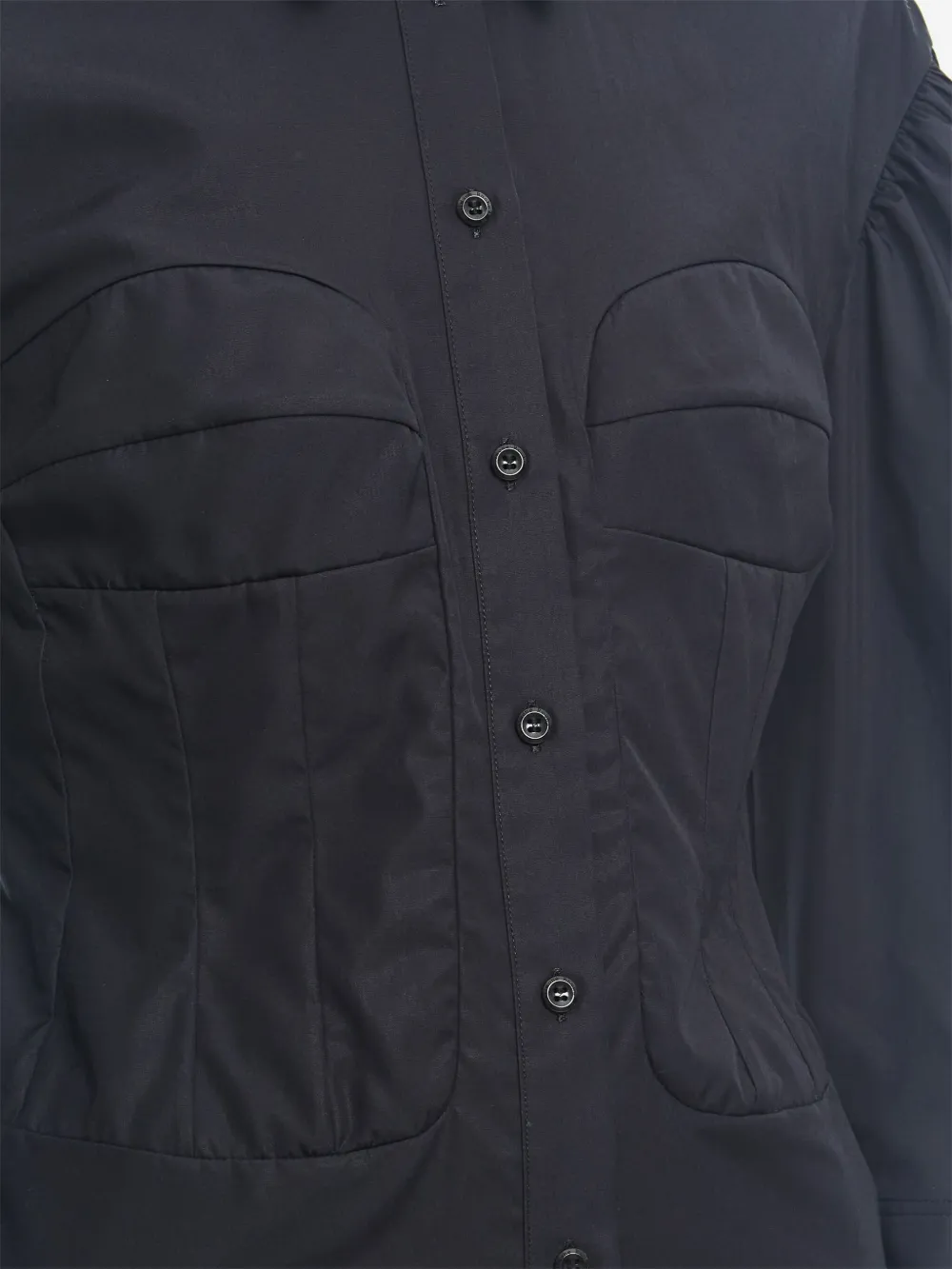 Simone Rocha Blouse in korset-stijl Zwart