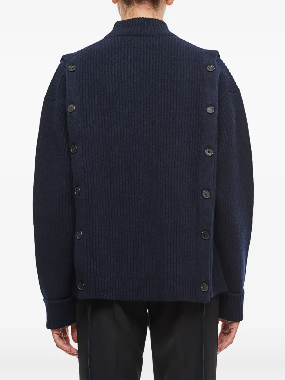  Setchu Ribbed Sweater - Blue 