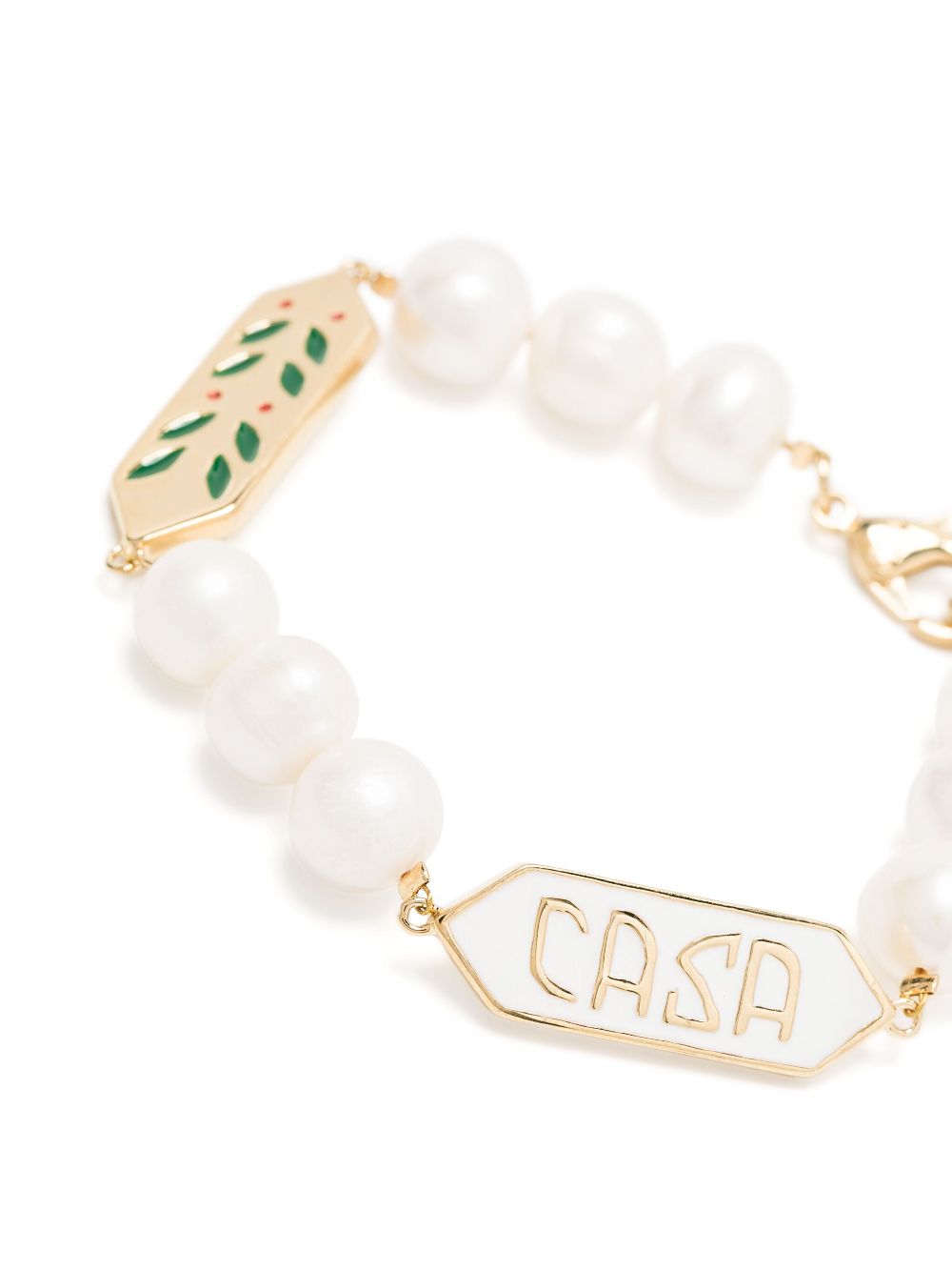 Casablanca Armband met parel logo - Goud