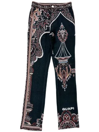 【国内入手困難✨️】GUAPI Persian Tapestry Pants GUAPI Persian Tapestry Trousers | Black | FARFETCH