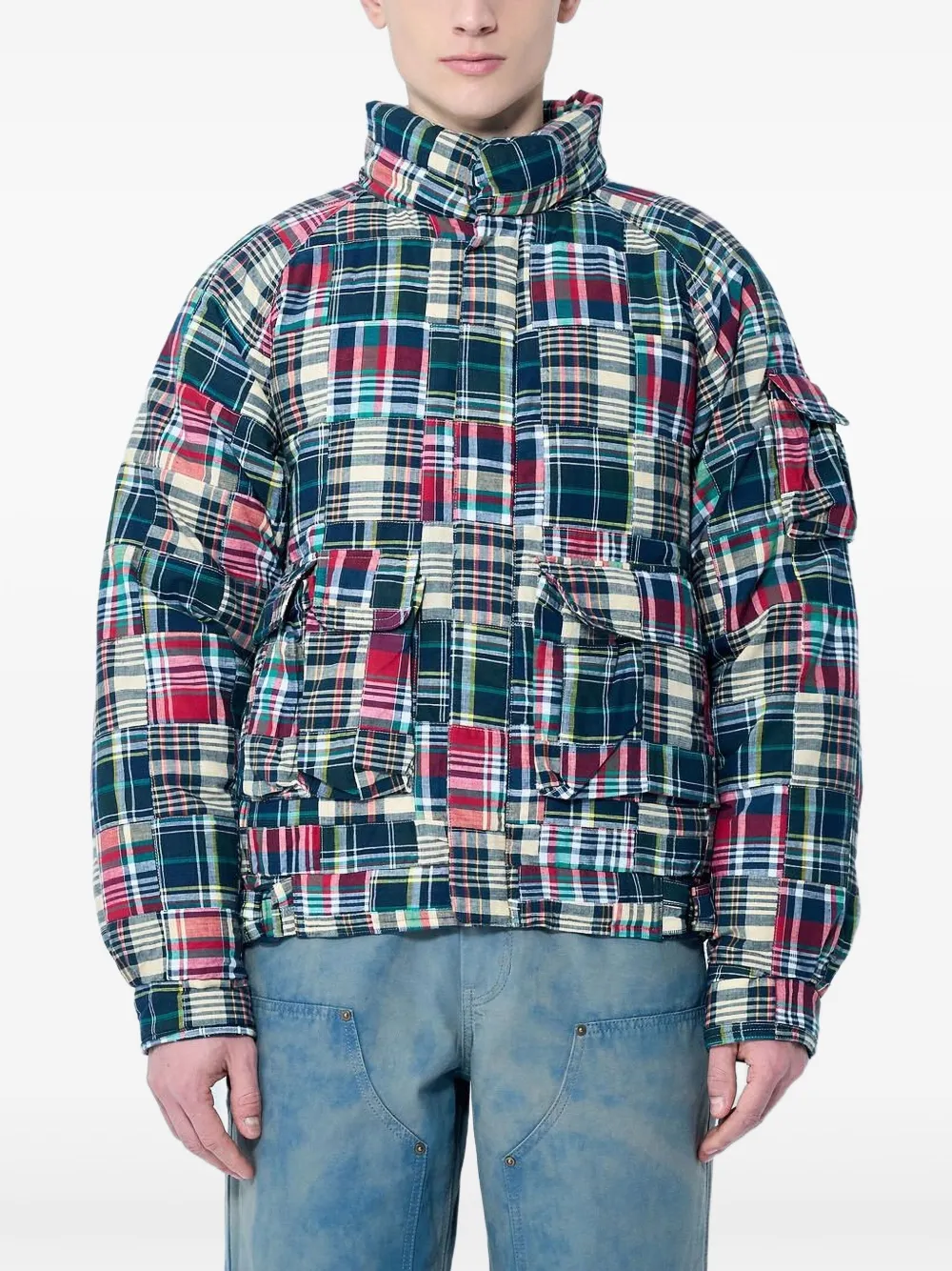 This Is Never That Patchwork-design Jacket In Schwarz