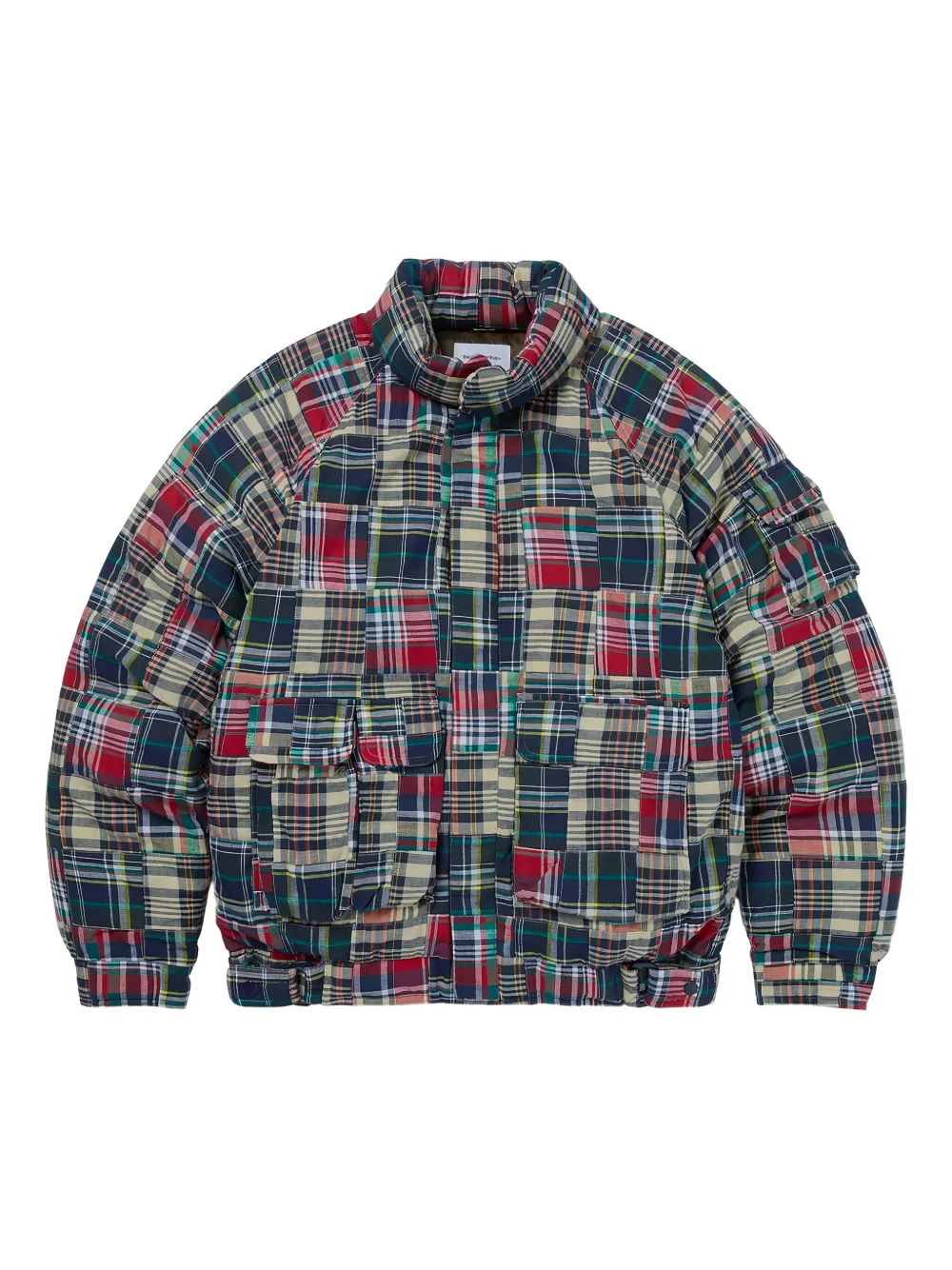This Is Never That Jaqueta com design patchwork | Azul | Image 1