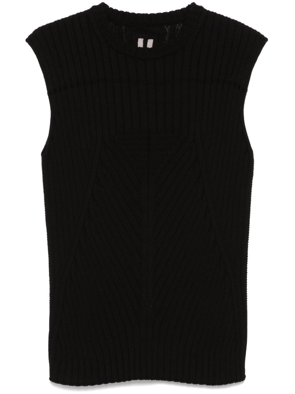 ribbed-knit vest