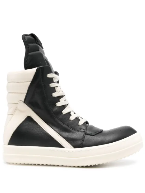 Rick Owens tenis Hollywood Geobasket Black/Milk