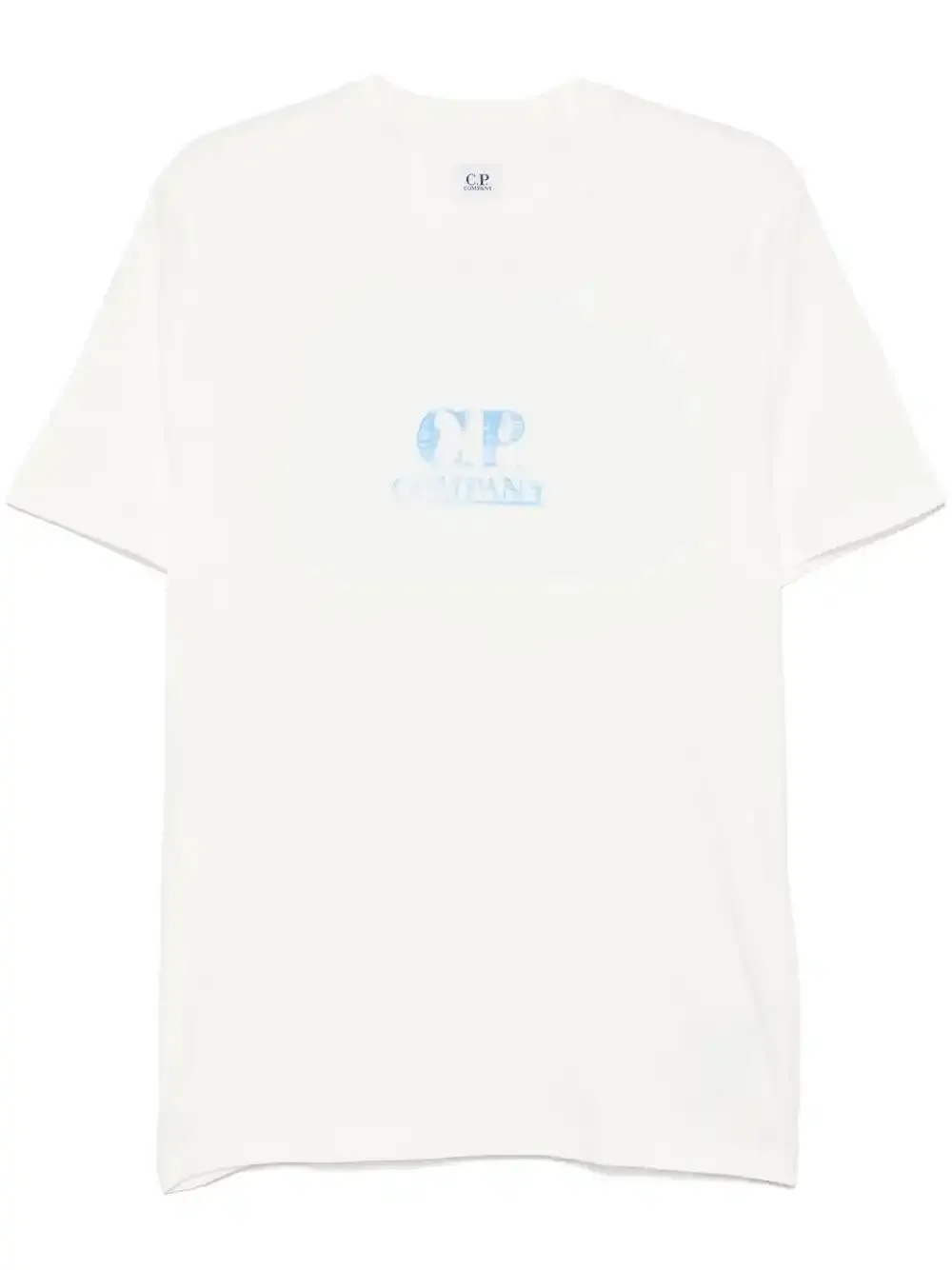 C.p. Company C.p.company Logo Print T Shirt In White