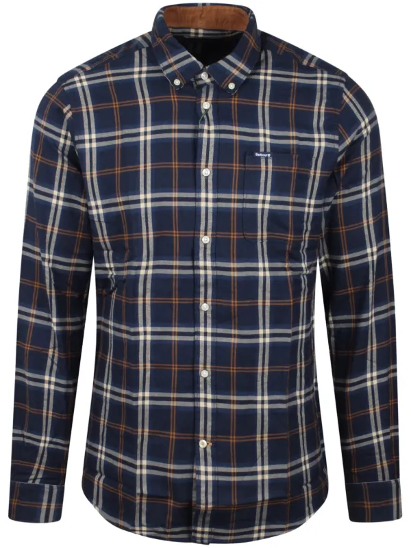 Barbour Checked Shirt Blue FARFETCH CA