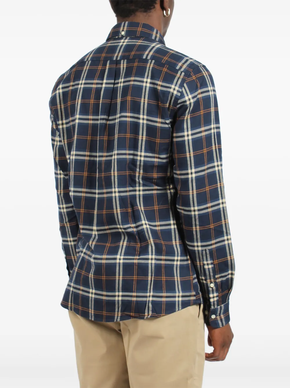Barbour Geruit overhemd Blauw