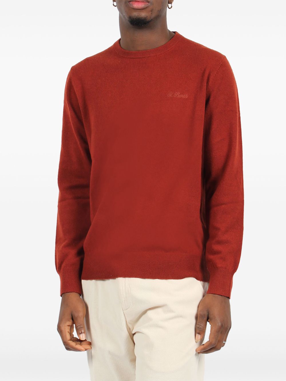 MC2 Saint Barth logo-embroidered sweater - Rood